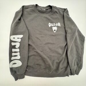 Ouija Sweatshirt Mens 2XL Gray Board Graphic Crewneck Horror Gothic Occult